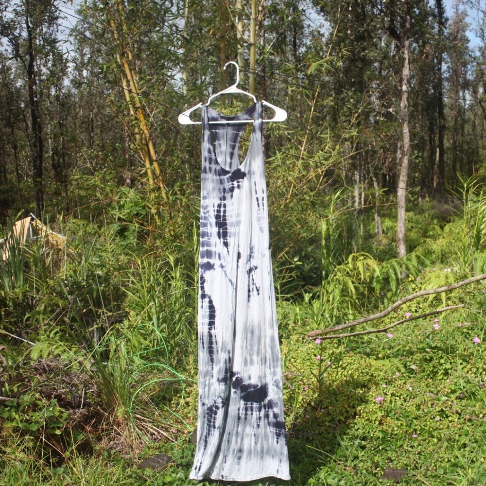 Tie Dye Tank Top Maxi Dress